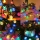 Instalatie LED 100 globulete, 10 metri, Multicolor