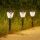 Set 2 lampi solare LED Butterfly, pentru exterior