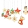 Instalatie de Craciun, 10 figurine LED, 3 metri, Alb Cald / Multicolor