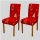Set 6 huse scaun pentru sarbatori, model Red Joy