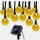 Instalatie solara LED 50 globulete, Alb cald