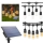 Set 3 x Ghirlanda solara 10 becuri x E27, 10 metri, becuri incluse