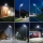 Set 5 x Lampa solara 60 LED, 50 W, Telecomanda, Senzor de Miscare