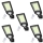 Set 5 x Lampa solara 60 LED, 50 W, Telecomanda, Senzor de Miscare