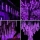 Instalatie luminoasa cu 8 tuburi - Ploaie de meteoriti, Mov