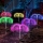 Set 2 x Lampa solara tip Palmier, fibra optica LED RGB