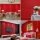 Set 5 x Tapet Rosu autoadeziv, 77 x 70 cm, spuma moale 3D