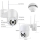 Set 3 x camera de supraveghere IP 360 WiFi, card 32 GB