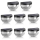 Set 8 x Lampa solara exterior, 6 LED, senzor, lumina rece, Negru