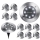 Set 12 lampi solare pentru pamant, Silver Disk Lights