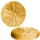 Set 2 perne decorative rotunde, Galben, 40 cm