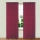 Set 2 x Perdea Rosu Bordo 140x260 cm, Banda pentru sina