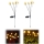Set 2 x Lampa solara LED Alb Cald, 6 bulbi