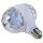 Bec rotativ dublu multicolor cu proiectie de lumini disco, 6W soclu E27