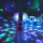 Bec rotativ dublu multicolor cu proiectie de lumini disco, 6W soclu E27