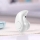Mini casca Handsfree Bluetooth, design picatura - ALB