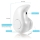 Mini casca Handsfree Bluetooth, design picatura - ALB