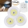 Set 3 lampi LED 3W COB cu telecomanda