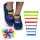 Set 16 sireturi multicolore elastice din silicon