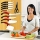 Fii un adevarat Master Chef! Set de 9 cutite + foarfeca universala + suport magnetic