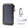 Baterie externa solara Army Waterproof 10000 mAh, 2 sloturi USB, lanterna