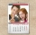Calendar de perete 21x30 cm personalizat cu 13 poze si text pe coperta